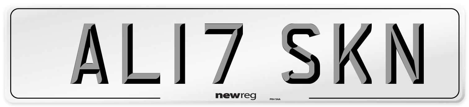 AL17 SKN Number Plate from New Reg